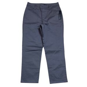 NDSTRY By ICO Style‎ 9901 Straight Leg Chino Pants Charcoal Grey Womens 4 NWT